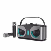 Karaoke Portable Wireless Bluetooth Speaker With Microphone Machine Subwoofer Powerful Sound Box Music Caixa De Som Bocina Audio juoda
