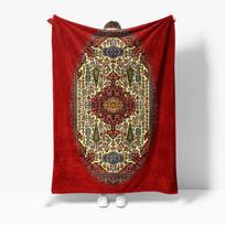 Turkish Vintage Ethnic Kilim Wool Throw Blanket Bedspread Sofa Cover Decorative Cushion Rug Home Decor 75x90cm