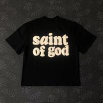 Frog Drift Fashion KANYE Streetwear SAINT OF GOD 100%Cotton Foaming Printing Clothing Tees Tops T Shirt for Men S juoda