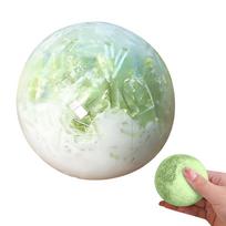 Slow Rising Ice Cracked Crystal Ball Squishy Fidget Toy Crushed Ice Texture Squeeze Stress Ball Anti-Anxiety Stress Relief Toy šviesiai žalios spalvos