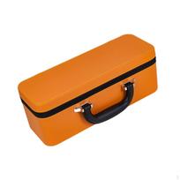 Bangle Box Bracelet Storage Multi Compartments Soft Interior Lining PU Leather Portable Handle mėlyna