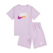 Nike Laisvalaikio Sportinis Kostiumas Madingas Patogus Švelnus Odai Draugiškas Raidės Vaikams Kostiumai Rožinis Violetinis II6486-537 S