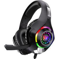 GS410 Šviečiančios laidinės žaidimų ausinės - Ausinės ant ausų PS4/PS5