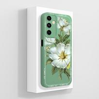 For Samsung Galaxy M35 5G Phone Case Simple Plants Camera Protection Housing For Samsung M 35 Back Cover Liquid Silicone Bumpers Samsung M35 gray