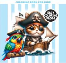 Spalvinimo knygelė 120x120 Katė - piratas - Fresh
