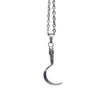 Elegant Pendant Necklace Scythe Necklace Featuring Adjustable Length Neck Jewelry Charm Necklace for Fashion Enthusiasts 1