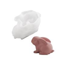 Food Safe Silicone Rabbit Figurine Mold Crafting Moulds Silicone Texture Suitable for Party Decorating Projects and Home S