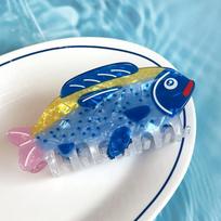Cute Cartoon Marine Animal Gripper Simulated Fish Hairpin Shark Hair Claw Fashionable Ins Style Hair Clip Hair Accessory A5