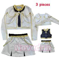 Auksinis Kpop Demono Medžiotojai Rumi Mira Zoey Cosplay Kostiumas Vaikams Mergaitėms Gimtadienio Šventėms Helovinas Sceninėms Performacijoms Drabužiai Kids 100cm&Demon Hunters KPOP