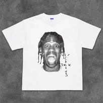 2026 Short-sleeved T-shirt By Travis Scott - Hip-hop Rap Heavyweight Pure Cotton Shirt. High Quality, Comfortable - Men's Sum... S įvairiaspalvis