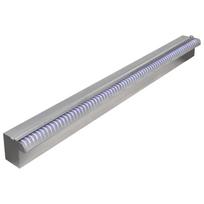 vidaXL Baseino fontanas su LED, 90cm, stačiak. formos, nerūdijantis plienas