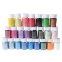 1 Set Epoxy Resin Dye Pearl Pigment for DIY Candle Soap Handmade Cosmetic Grade Pearlescent Natural Mica Mineral Powder 1