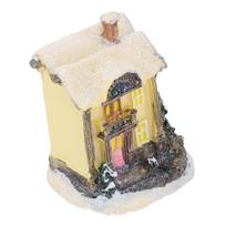 Christmas House Ornament with LED Lights Festive Winter Decoration C