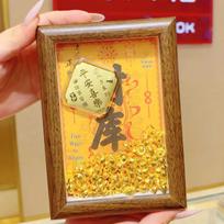 999 Pure Gold Wealth Pot Ornament - Attracts Prosperity, Ideal for Office or Living Room Décor, Perfect for New Year Cultural Gift Gift Box A: 11*16cm