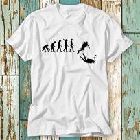 Evolution of Scuba Diving Born To Dive T Shirt Top Design Unisex Ladies Mens #26 Unisex T-Shirt L