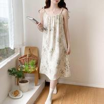 Women's Breathable Cloud Cotton Sleep Dress - Stretchy Camisole Tank Top for Summer One Size (M-2XL)