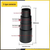 Pilnas dulkių siurblio adapterių rinkinys: Sumažinimo žarna ir greitos jungtys (32 mm iki 35 mm, 32 mm iki 32 mm)