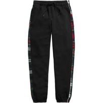 Polo Ralph Lauren FW25 Embroidered Pony Side Plaid Spliced Fleece Sweatpants Women bottoms 211868808-001 XS