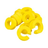 Portable Sponge Hair Rollers Heatless Hair Curlers Soft Sleepings Rollers C Shape Hair Rollers Curlers for Any Hair Type geltona