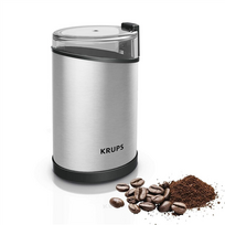 Krups | GX204D | Coffee Grinder | 200 W | Coffee beans capacity 85 g | Lid safety switch | Number of cups 12 pc(s) | Silver|GX204D