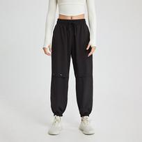 Sweatpants Drawstring High Waist Sports Pants Women's Loose Foot Tie Casual Harlan Pants Running Quick Drying Dance Gym Yoga Pants S