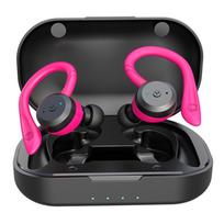 Bluetooth Wireless Headphones with Mic Sports Waterproof TWS Bluetooth Earphones key Control Wireless Headsets Earbuds Phone rožinė