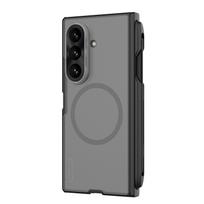 Nillkin Super Frosted FOLD Magnetic Pen Slot Back dėklas skirtas Samsung Galaxy Z Fold 8 Ultra skaidrus juodos spalvos