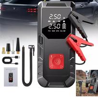 Akumuliatoriaus užvedėjas, automobilio užvedimo įrenginys su „power bank“ 12V ir išmaniuoju kompresoriumi