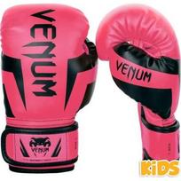 Venum Elite Kids Exclusive vaikiškos bokso pirštinės, fluorescencinės rožinės