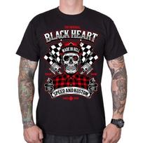 Marškinėliai BLACK HEART Speed and Kustom - Juoda