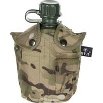 Plastikinė gertuvė su dėklu MFH Operation-Camo, 1 l