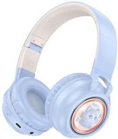 HOCO belaidės ausinės bluetooth W50 mėlynas