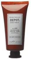 „Depot 400 Shave Specifications No. 405“ drėkinamasis skutimosi kremas su alantoinu, 30 ml