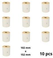 Zebra 800264-605 100mm x 150mm Thermal Paper Labels 25 mm Core Dore Manufacturer, 10 vnt