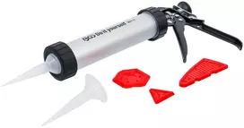 Bgs Technic Aliumininis hermetikų pistoletas su siūlių lygintuvais | 5 vnt. (90111)
