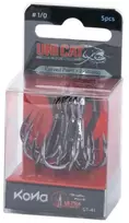 UniCat Trišakiai kabliukai šamų žūklei Uni Cat GT-41 Curved Point X2-Strong