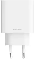 Cuktech A19 30W USB-A + USB-C sieninis įkroviklis – baltas