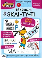 KNYGA Šuniukas Mokas. Mokausi skaityti 123 dalys /3 rūšys/