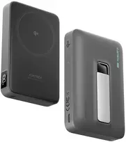 Cuktech WPB100 10000 mAh Qi2 magnetinė išorinė baterija 30W su stovu – juoda