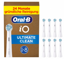 Oral-B iO Ultimate Clean x8 Dantų šepetėlio galvutės, Balta
