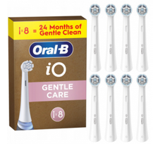 Oral-B iO Gentle Care x8 Dantų šepetėlio galvutės, Balta