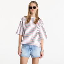 New Era Stripe OS Tee UNISEX White - Dydis L (60897494 Marškinėliai)
