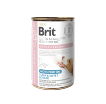 Brit GF Veterinary Diets konservuotas pašaras šunims Hypoallergenic Monoprotein Tuna 400g. x 6vnt