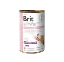 Brit GF Veterinary Diets konservuotas pašaras šunims Hypoallergenic Monoprotein Lamb 400g. x 6 vnt