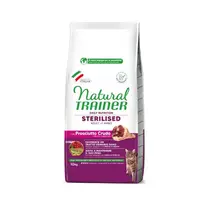 NATURAL TRAINER Cat adult Sterilised HAM su vytintu kumpiu 300g. - 10kg. 10 kg