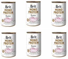 Brit Care konservai šunims Mono Protein Rabbit 400g. x 6vnt.