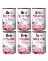 Brit Care konservai šunims Chicken&Turkey Pate&Meat for Puppy 400g. x 6vnt.