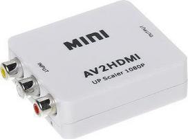 AV RCA adapter (Cinch) x3 - HDMI white (AV/HDMI)