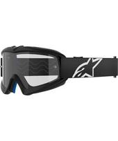 Vaikiški motokroso akiniai Alpinestars Vision Youth - Corp juoda, skaidrus pleksistiklas