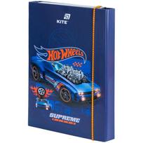 Dėklas sąsiuviniams KITE Hot Wheels, B5, su guma, 3 cm